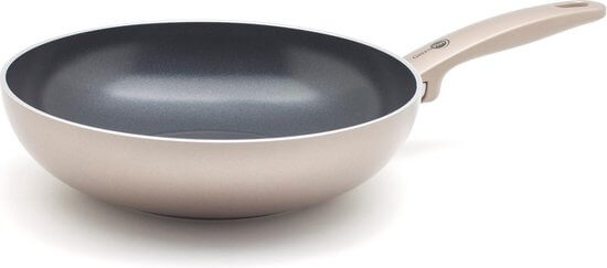 GreenPan Cambridge wokpan 28 cm, PFOA-vrij, keramische antiaanbaklaag voor gezonde maaltijden, geschikt voor inductie.